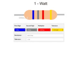 6.8 k Resistor 1 watt 10 pcs pack