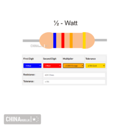 62k half watt resistor