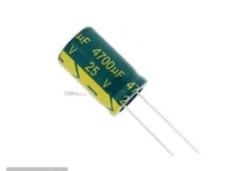 4700uf 25v electrolytic Capacitor 2 pcs pack
