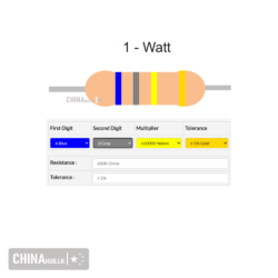 680k 1 watt resistor