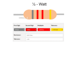 8.2k Resistor half watt 10 pcs pack