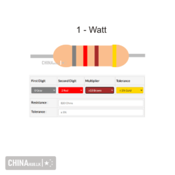 820 ohm 1 watt resistor