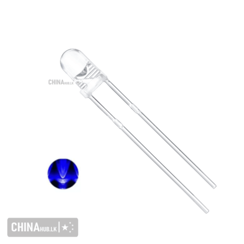 LED 3 mm glass blue 1