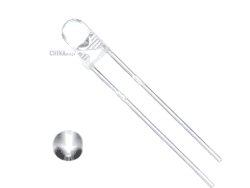White LED 3mm glass 12 pcs pack