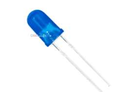 Blue LED 5mm matt 12 pcs pack