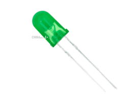 Green LED 5mm matt 12 pcs pack