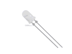 White LED 5mm matt 12 pcs pack