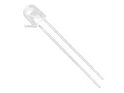 Oval LED white 5mm matt 12 pcs pack
