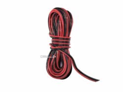 Speaker wire-flat twin 3 meter piece Red