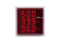 AC Voltage-Current-Frequency Meter LED