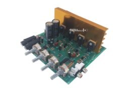 100-watts stereo Gold amplifier with tone control and 2-mic input