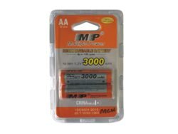 Double A rechargeable battery pair 1.2V