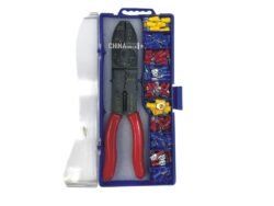 Wire terminal crimping tool set