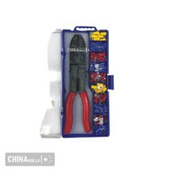 Wire terminal crimping tool set